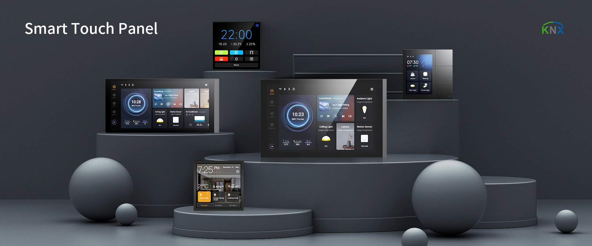 KNX smart touch panel, 10.1 inch control panel, smart home control, SIP video intercom, hotel smart control panel, KNX automation control,