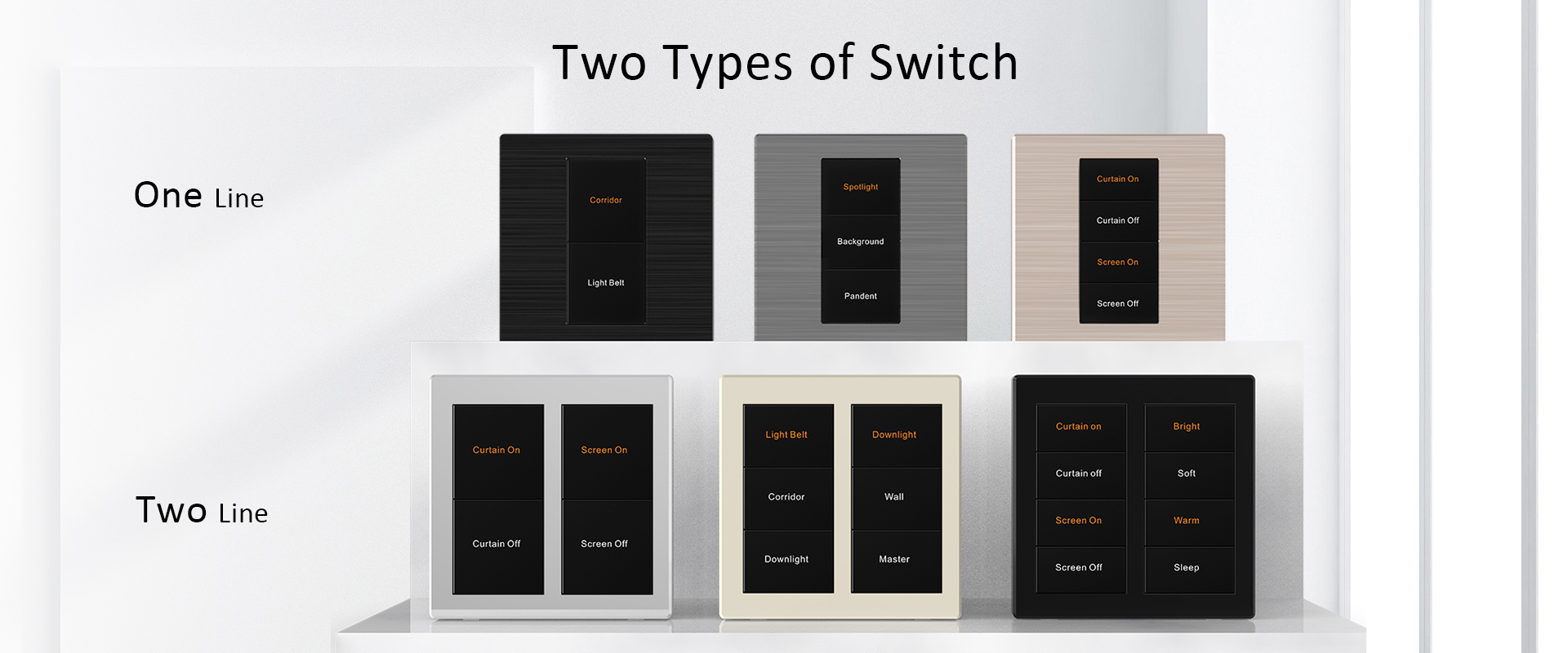 knx metal switch